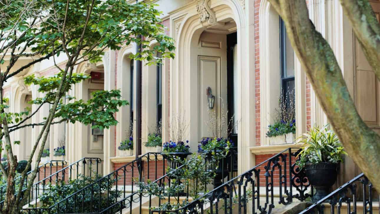 Row of Brownstones.